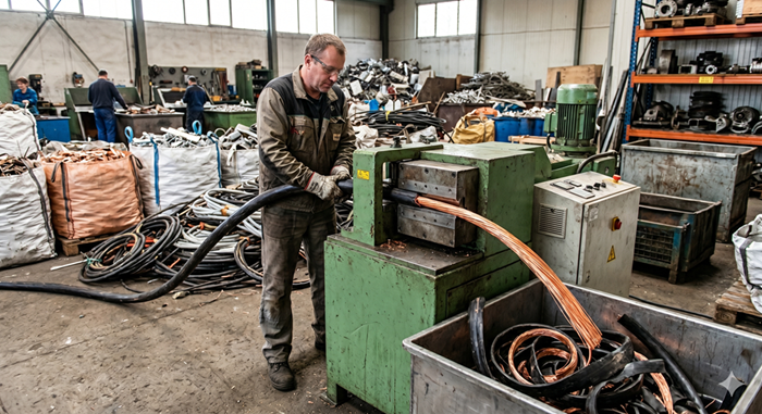 Odizolování a recyklace kabelů